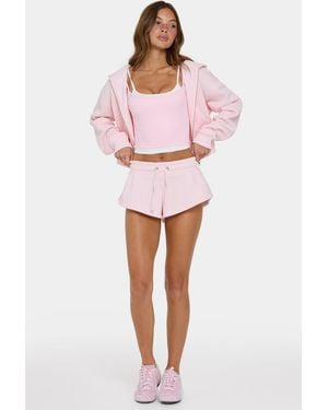 BO+TEE Mid-Rise Mini Shorts - Pink