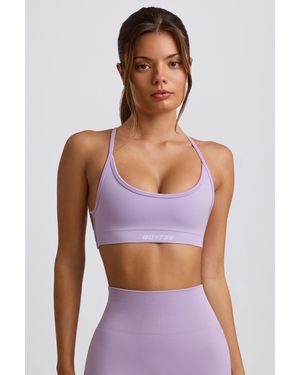 BO+TEE Super Sculpt Seamless Backless Sports Bra - Purple