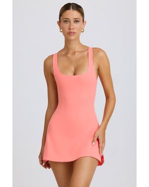 BO+TEE Soft Active Open-Back Tennis Dress - Orange