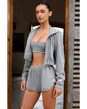 BO+TEE Button-Detail Mid-Rise Shorts - Black