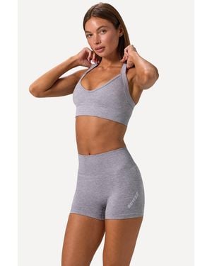 BO+TEE Super Sculpt Seamless Mini Shorts - Grey