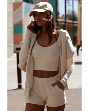 BO+TEE Terry Towelling Shorts - White