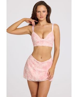 Oh Polly Embellished Bralette - Pink