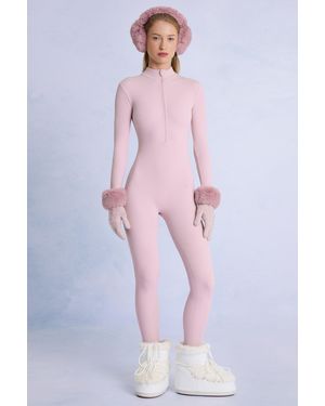 BO+TEE Thermal Base-Layer Jumpsuit - Pink