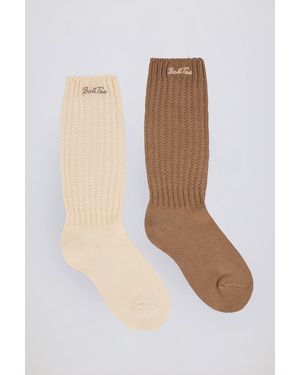 BO+TEE Slouchy Rib Sock Bundle - Multicolour