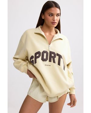 BO+TEE Quarter-Zip Sweatshirt - Natural