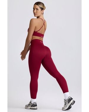 BO+TEE Super Sculpt Seamless Leggings - Red