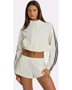 BO+TEE Woven Zip-Up Track Jacket - White