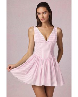 Oh Polly Bow-Detail A-Line Mini Dress - Pink