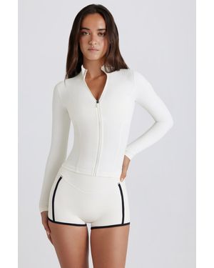 BO+TEE Soft Active Zip-Up Jacket - White