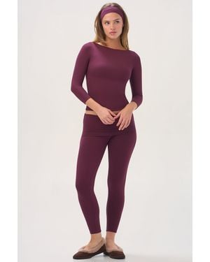 BO+TEE Buttercloud 7/8 Leggings - Purple