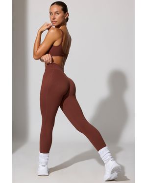 BO+TEE Full Length Leggings With Pockets - Brown