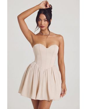 Oh Polly Corset Tulle Mini Dress - White