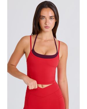 BO+TEE Soft Active Layered Cropped Tank Top