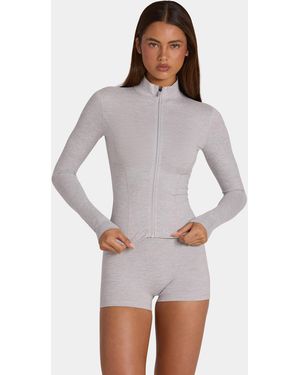 BO+TEE Soft Active Zip-Up Jacket - Grey