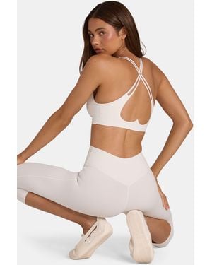 BO+TEE Soft Active Low-Impact Sports Bra - White