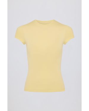 BO+TEE Cut-Out Longline T-Shirt - Yellow