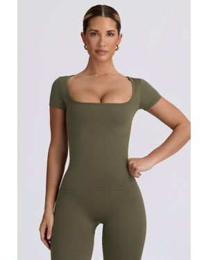 BO+TEE Super Sculpt Seamless T-Shirt - Green