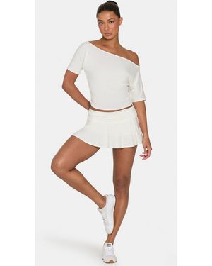 BO+TEE Buttercloud Mini Skort - White