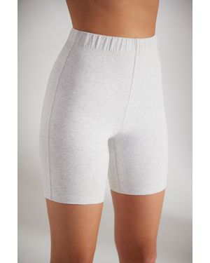 BO+TEE Soft Cotton Biker Shorts - Grey