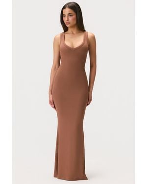 BO+TEE Buttercloud Maxi Dress - Brown