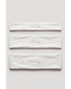 BO+TEE Soft Active Headband 3-Pack - White