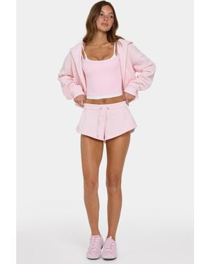 BO+TEE Mid-Rise Mini Shorts - Pink
