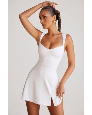 Oh Polly Sweetheart Neckline Mini Dress - White