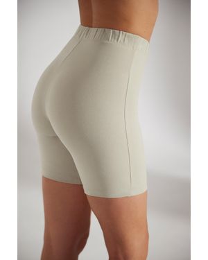 BO+TEE Soft Cotton Biker Shorts - Natural