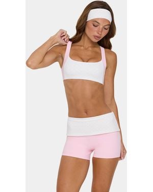 BO+TEE Soft Active Medium-Impact Sports Bra - Pink