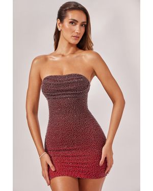 Dead Embellished Strapless Mini Dress - Multicolour