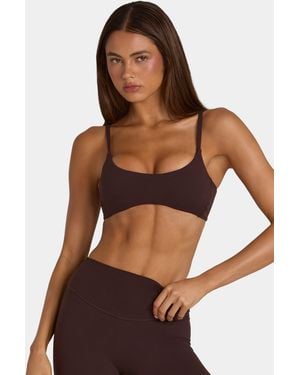 BO+TEE Soft Active Low-Impact Sports Bra - Brown
