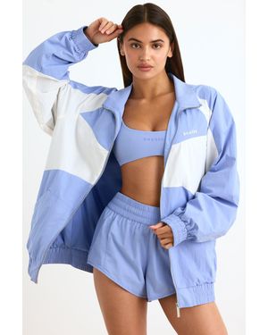 BO+TEE Water-Repellent Colourblock Track Jacket - Blue
