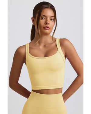 BO+TEE Super Sculpt Seamless Longline Camisole Top - Yellow