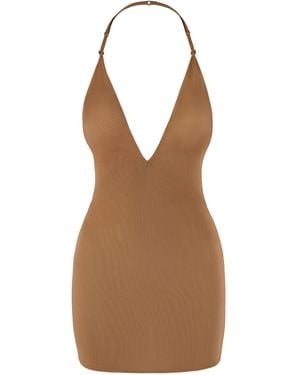 Oh Polly Intimates Soft Mesh Multiway Mini Dress - Brown