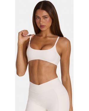 BO+TEE Soft Active Low-Impact Sports Bra - White
