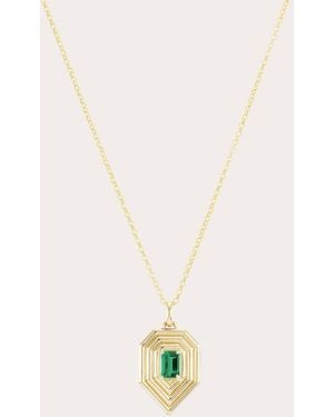 ParkFord Emerald & 14K Revival Teardrop Necklace - Natural