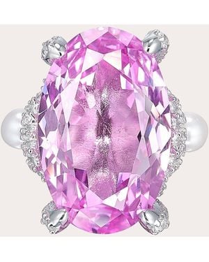 Anabela Chan Pale Rose Sapphire Mermaid Ring - Pink