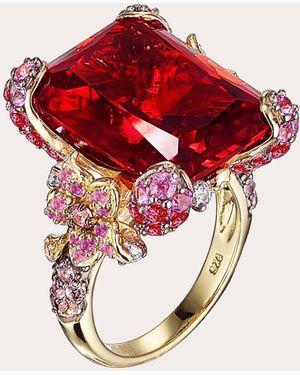 Anabela Chan Diamond & Ruby Cinderella Ring - Red
