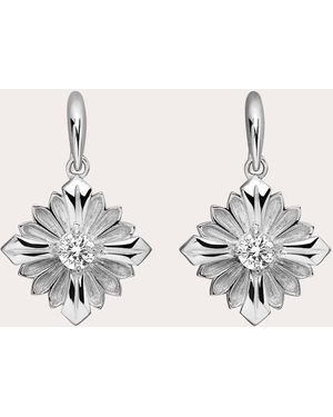 Rouvenat Diamond & 18K Stamp Drop Earrings - Natural