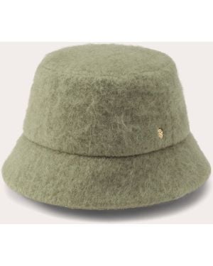 Helen Kaminski Rita Plush Wool Bucket Hat - Green