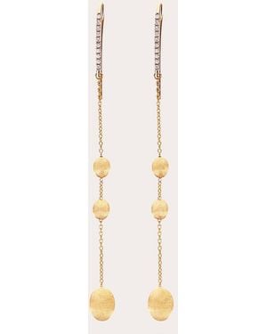 Nanis Italian Jewels Diamond & 18K Soffio Drop Earrings - Natural