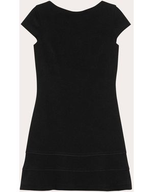 chinese dress ladies Theory Military Mini Dress in Dot Black Multi