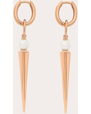Rouvenat Pearl & 18K Rose Pampille Spike Drop Earrings 18K - Natural