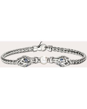 John Hardy Sapphire & Cultured Pearl Naga Bracelet - Natural