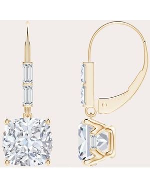 Natori Diamond & 14K Orient Express Cushion Drop Earrings - White