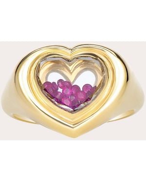 Moritz Glik Ruby Afeto Signet Ring - Pink