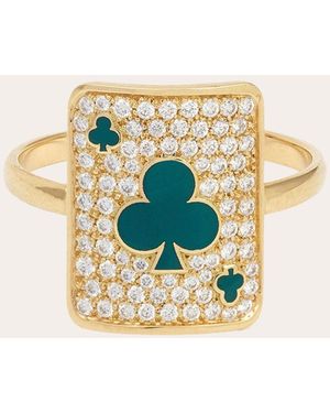 MYSTERYJOY Diamond & 18K Lucky Harmonie Pinky Ring - Metallic