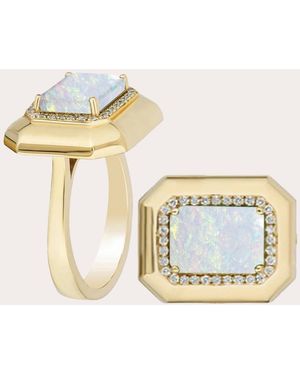 Goshwara Opal & Diamond 18K Limited Edition Ring - Metallic