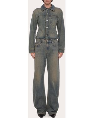 Helmut Lang Relaxed Bootcut Jeans - Gray